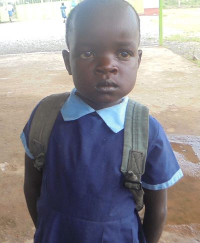 Click Beryl's picture to sponsor her - She is 6 years old, loves mathematics, and wants to be a police officer.